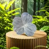 Little Leaf heart-shaped resin lollipop style earrings, girls' exclusive jewelry, vase ear clip style, beautiful accessories to decorate your ears Specification image